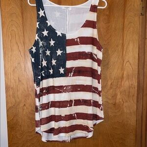 Zenana Outfitters Patriotic Stars and Stripes Tank Top